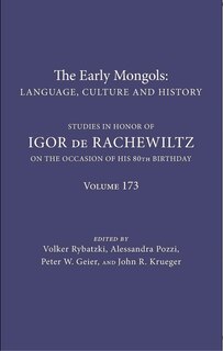 Front cover_The Early Mongols Language, Culture And History