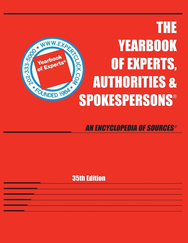 Front cover_Yearbook of Experts, Authorities & Spokespersons