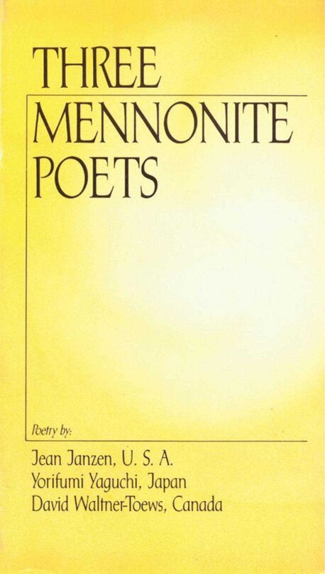 Front cover_Three Mennonite Poets