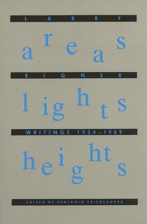Couverture_Areas Lights Heights: Writings 1954-1989