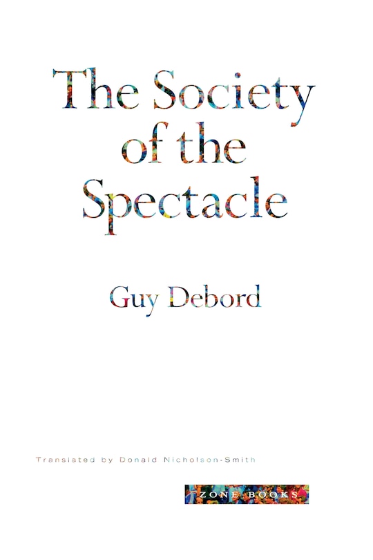 Front cover_The Society Of The Spectacle