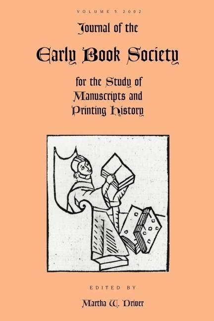 Couverture_Journal of the Early Book Society Vol 5