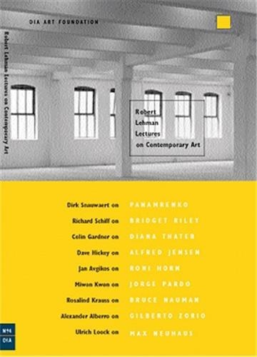 Front cover_Robert Lehman Lectures On Contemporary Art No. 4