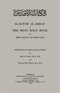 Front cover_Al-Kitab Al-Aqdas or The Most Holy Book