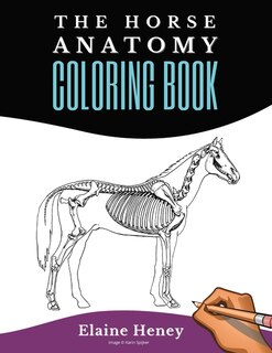 Front cover_Horse Anatomy Coloring Book For Adults - Self Assessment Equine Coloring Workbook