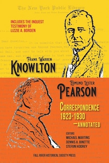 Couverture_The Knowlton-Pearson Correspondence, 1923-1930