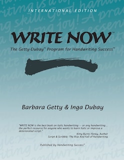 Write Now: The Getty-dubay Program For Handwriting Success