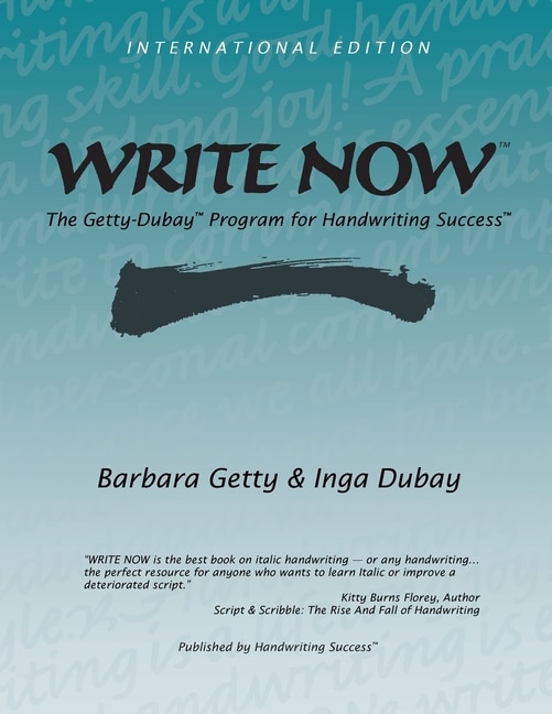 Write Now: The Getty-dubay Program For Handwriting Success