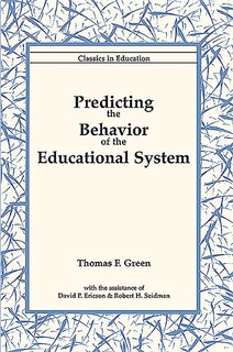 Couverture_Predicting the Behavior of the Educational System