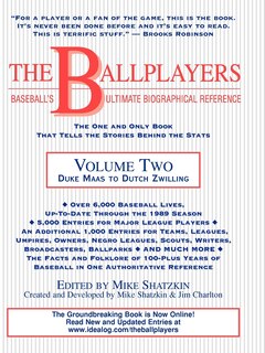 Couverture_The Ballplayers: Duke Maas to Dutch Zwilling