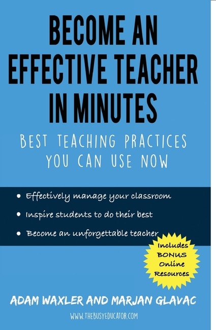 Front cover_Become An Effective Teacher In Minutes