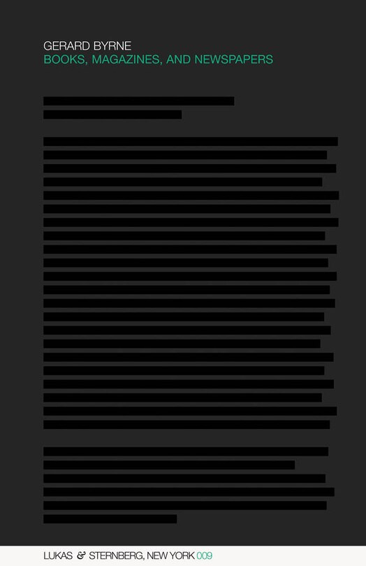 Gerard Byrne: Books, Magazines, And Newspapers