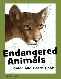 Front cover_Endangered Animals Color and Learn Book