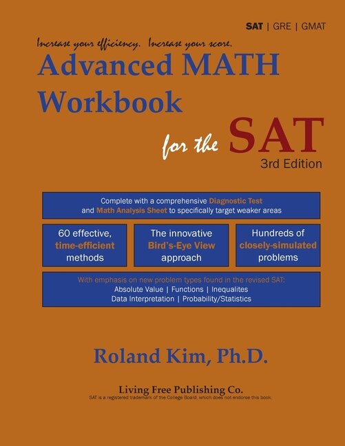 Front cover_Advanced Math Workbook for the SAT