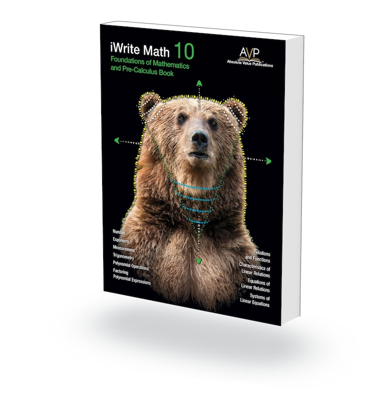 Front cover_iWrite Math Foundations of Mathematics and Pre-Calculus 10 Workbook