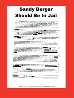 Front cover_Sandy Berger Should Be In Jail