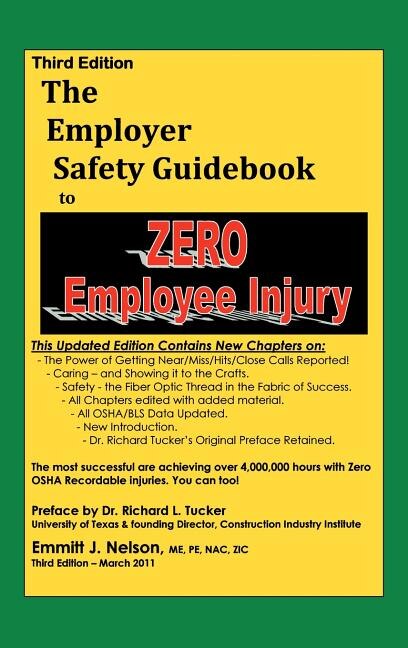 Front cover_Third Edition, Zero Injury Safety Guidebook to Zero Employee Injury