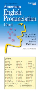 The American English Pronunciation Card: A Review of Sounds and Stress Patterns