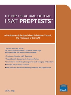 Front cover_Next 10 Actual, Official Lsat Preptests