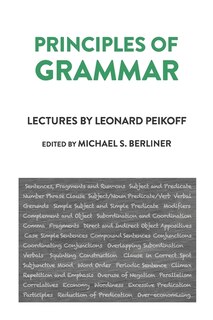 Front cover_Principles of Grammar