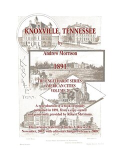 Front cover_Knoxville, Tennessee - 1891 - Morrison