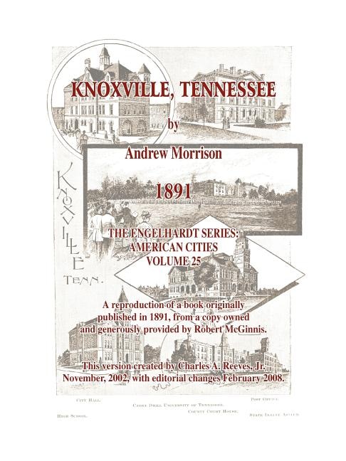Front cover_Knoxville, Tennessee - 1891 - Morrison
