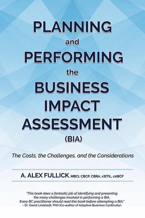 Front cover_Planning And Performing the Business Impact Assessment (BIA)