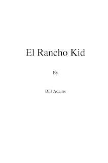Front cover_El Rancho Kid