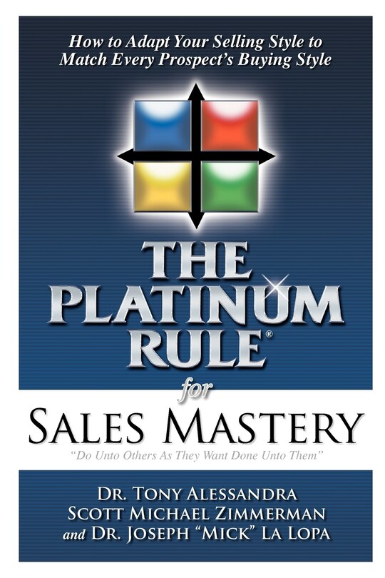 Front cover_The Platinum Rule for Sales Mastery