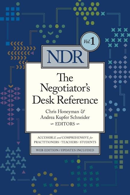 Front cover_The Negotiator's Desk Reference