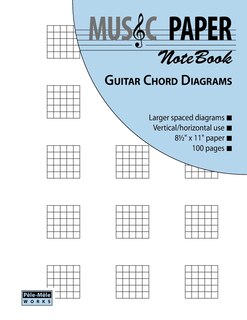 Couverture_MUSIC PAPER NoteBook - Guitar Chord Diagrams