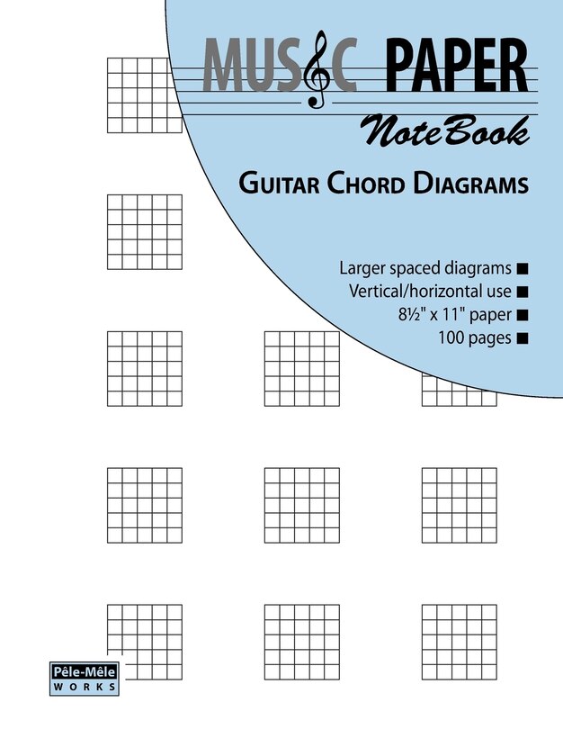 Couverture_MUSIC PAPER NoteBook - Guitar Chord Diagrams