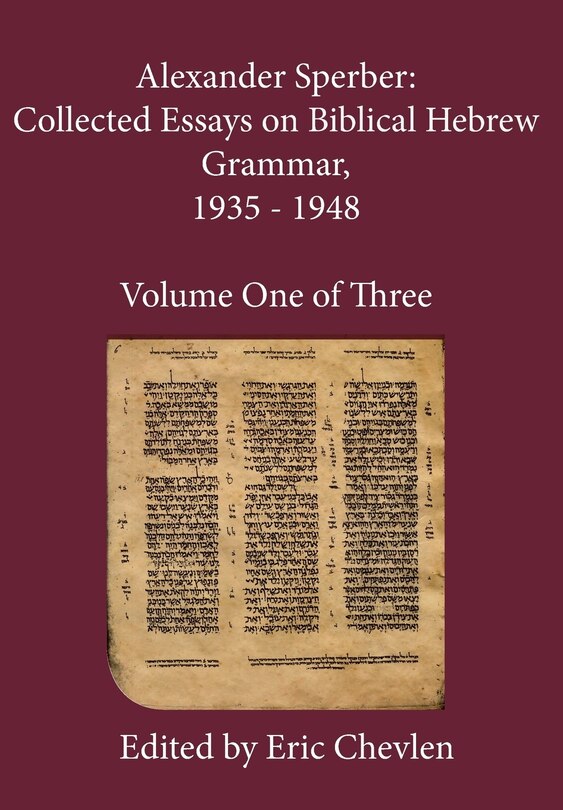 Front cover_Alexander Sperber