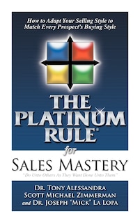Front cover_The Platinum Rule For Sales Mastery Hardback Book