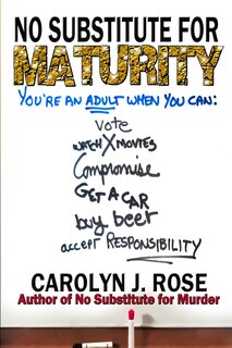 Front cover_No Substitute for Maturity