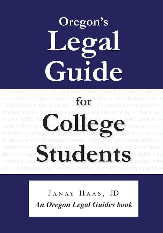Front cover_Oregon's Legal Guide for College Students