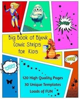 Front cover_Big Book of Blank Comic Strips for Kids