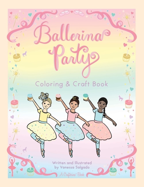 Front cover_Ballerina Party Coloring & Craft Book