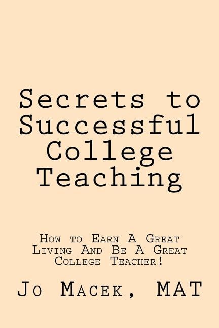 Front cover_Secrets to Successful College Teaching