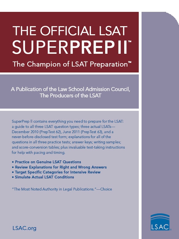 Front cover_The Official LSAT SuperPrep II