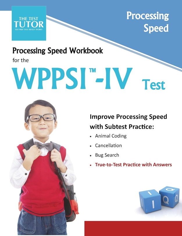 Couverture_Processing Speed Workbook for the WPPSI-IV Test