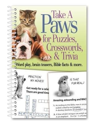 Front cover_Take A Paws For Puzzles Crosswords And Trivia