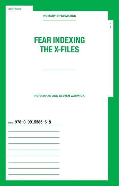 Front cover_Fear Indexing the X-Files