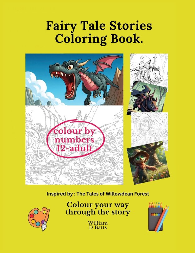 Front cover_Fairy tale stories colouring book