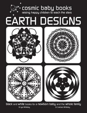 Front cover_EARTH DESIGNS - Black and White Book for a Newborn Baby and the Whole Family