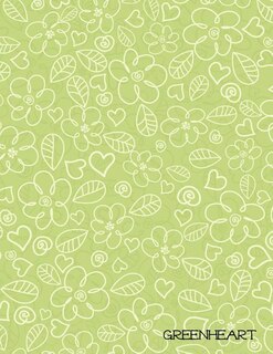 Greenheart: 300 Page Notebook with 8.5 x 11 Inch Lined Pages