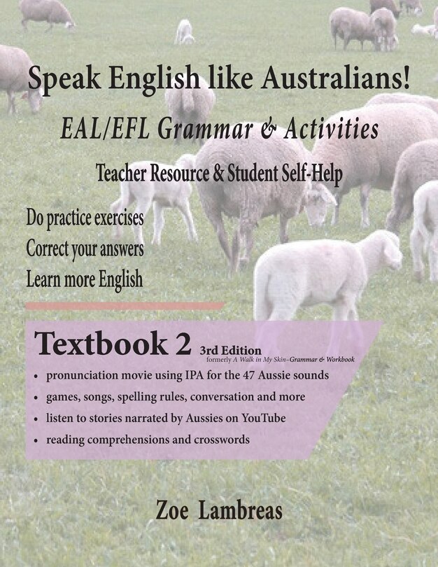 Front cover_Speak English Like Australians! English Skills - Speak, Read, Write Textbook 2