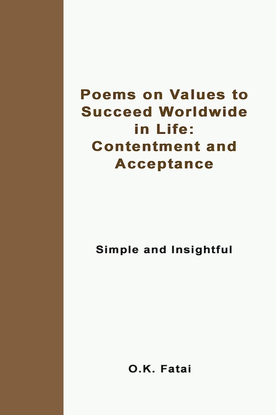 Front cover_Poems On Values To Succeed Worldwide In Life