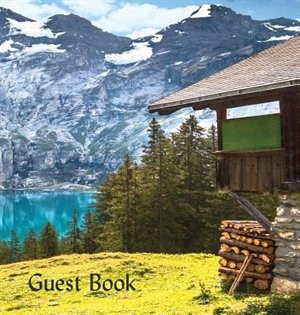 Front cover_GUEST BOOK (Hardback), Visitors Book, Guest Comments Book, Vacation Home Guest Book, Cabin Guest Book, Visitor Comments Book, House Guest Book