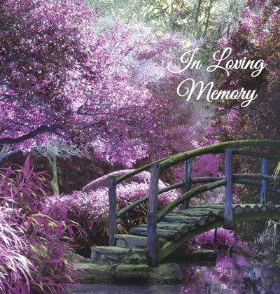 Front cover_In Loving Memory Funeral Guest Book, Memorial Guest Book, Condolence Book, Remembrance Book for Funerals or Wake, Memorial Service Guest Book